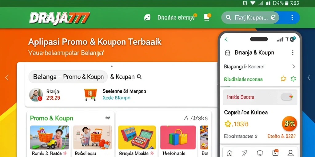 Tampilan antarmuka DRAJA777 menampilkan berbagai promo dan kupon terbaru.