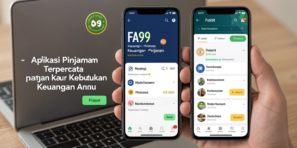 Tampilan antarmuka aplikasi FA99 yang sederhana dan informatif.