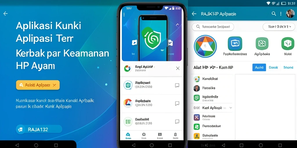 Antarmuka modern aplikasi Kunci Aplikasi RAJA132.