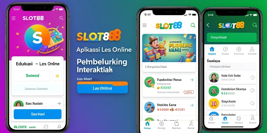 Antarmuka SLOT88 yang ramah pengguna untuk Les Online.