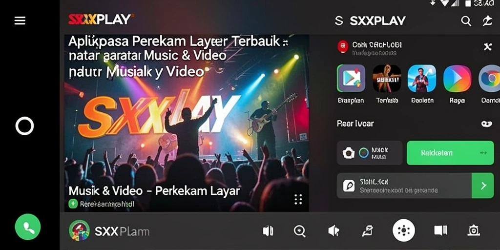 Tampilan antarmuka SXXPLAY yang intuitif dan mudah digunakan.