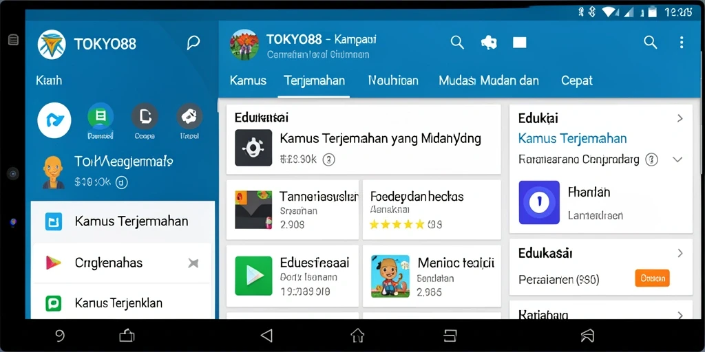 Antarmuka TOKYO88 yang ramah pengguna untuk Kamus Terjemahan.
