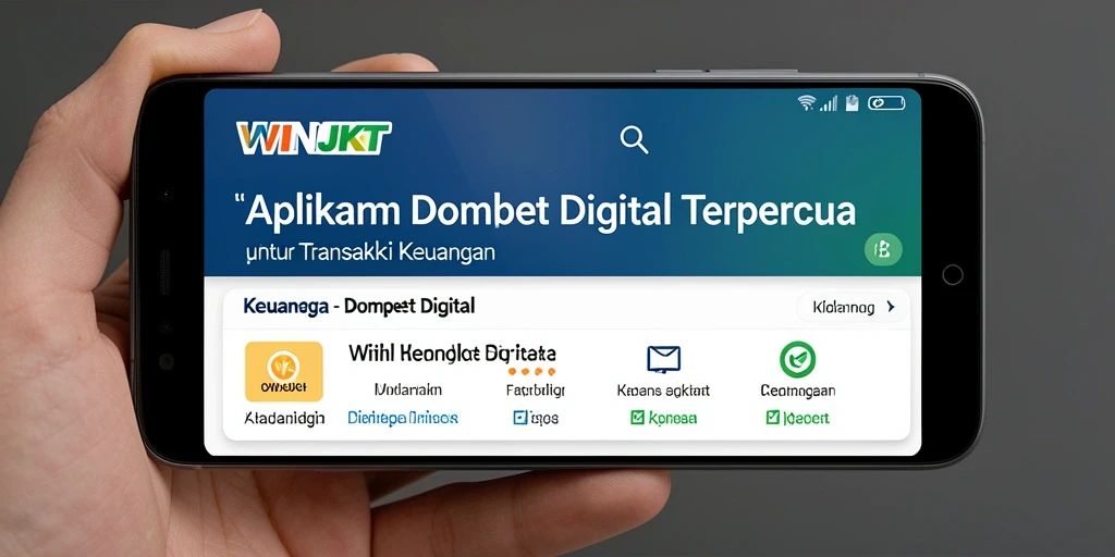 Interaksi pengguna yang sederhana dalam aplikasi Dompet Digital WINJKT.